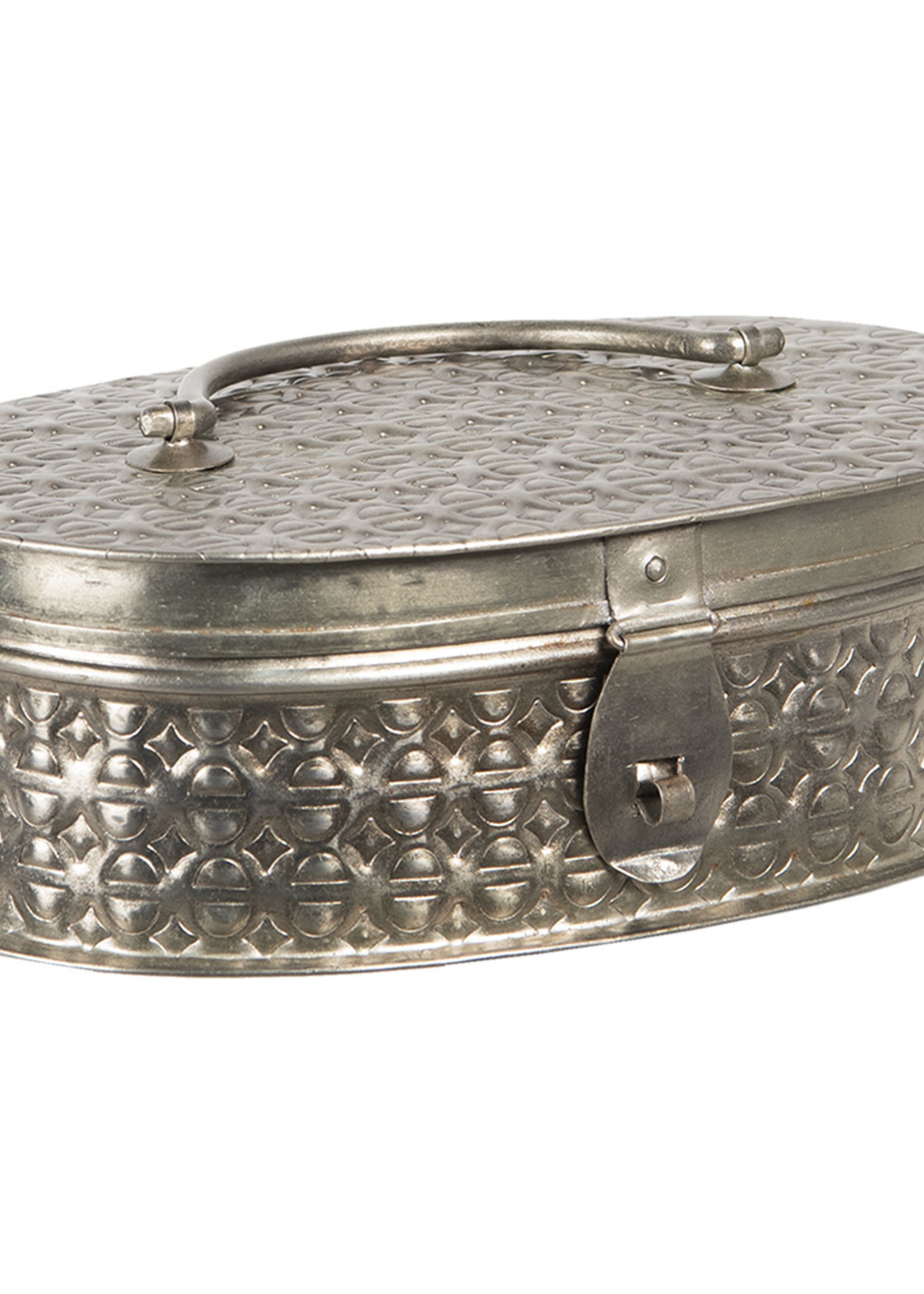 Clayre & Eef Boîte en métal 23*15*8 cm 6Y4042