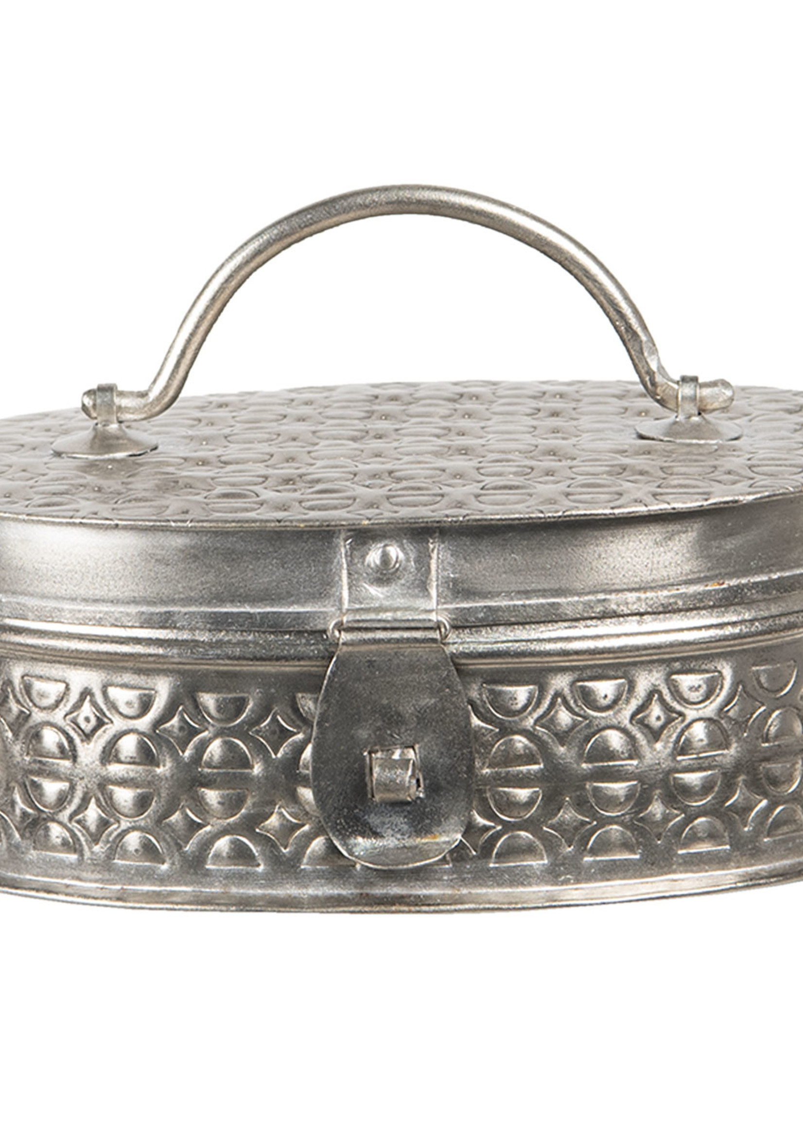 Clayre & Eef Metalen doosje 19*13*7 cm 6Y4043