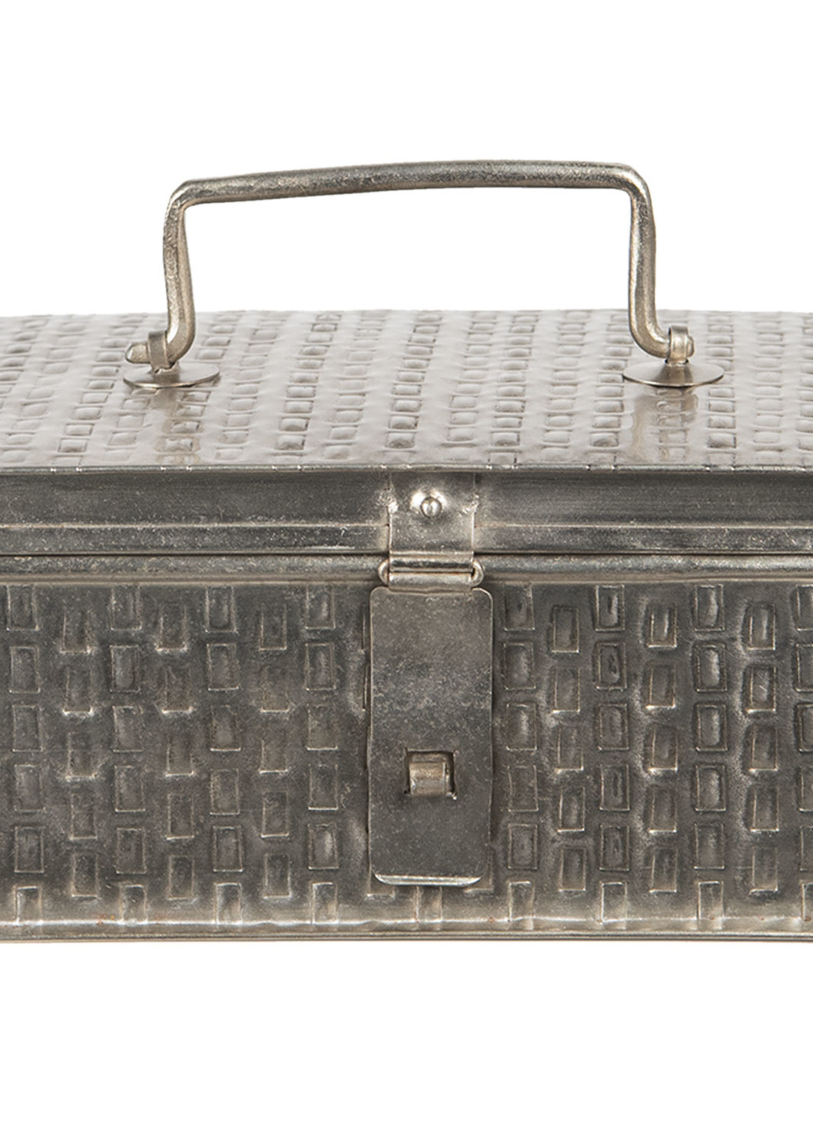 Clayre & Eef Boîte en métal 21*14*11 cm 6Y4045