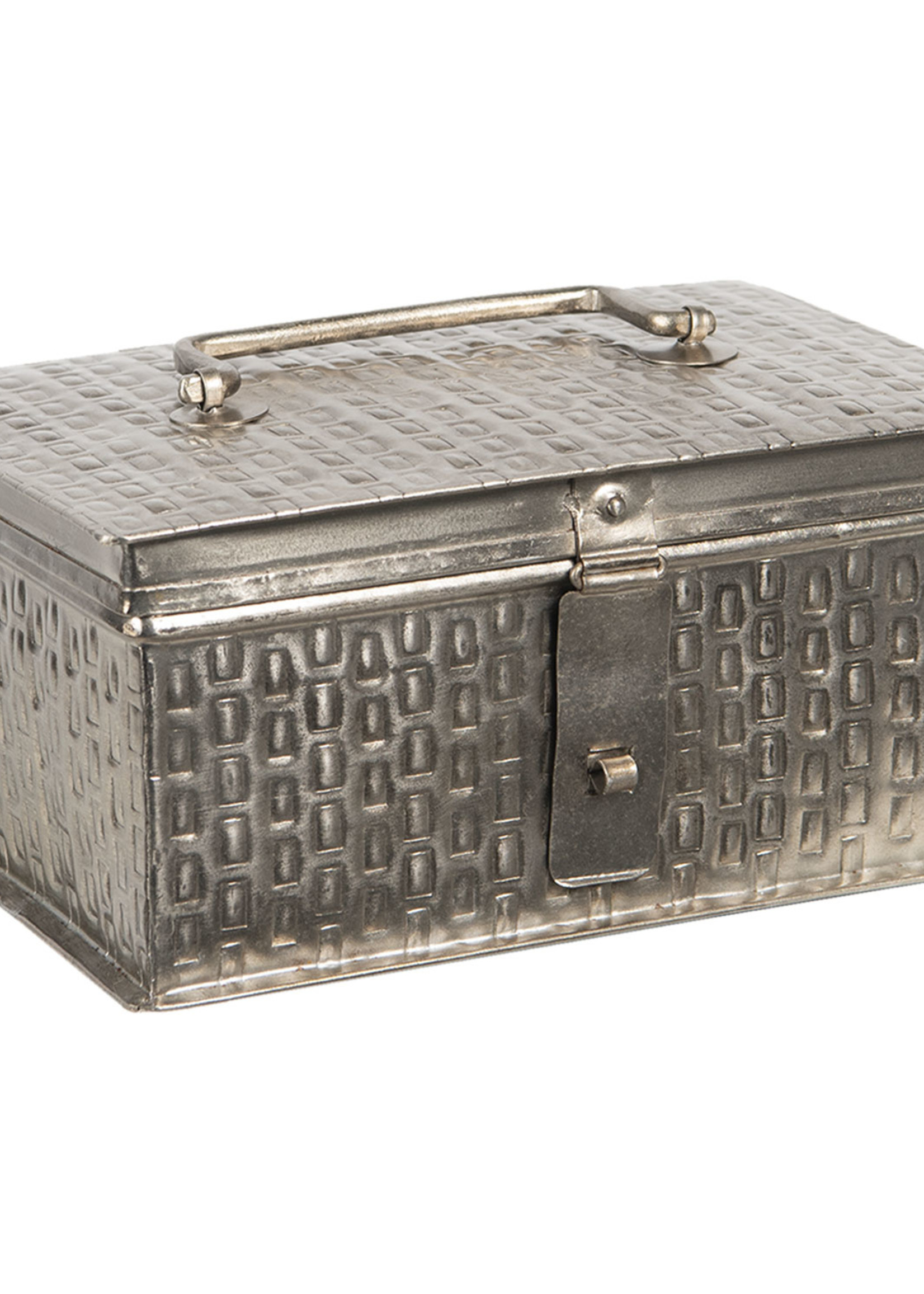 Clayre & Eef Boîte en métal 21*14*11 cm 6Y4045