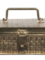 Clayre & Eef Boîte en métal 14*14*8 cm 6Y4046