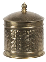Clayre & Eef Boîte en métal Ø 15*18 cm 6Y4049
