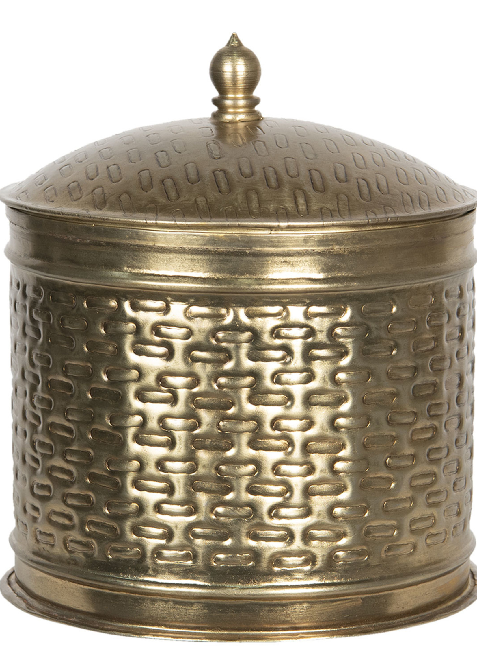 Clayre & Eef Metalen doosje Ø 18*20 cm 6Y4050