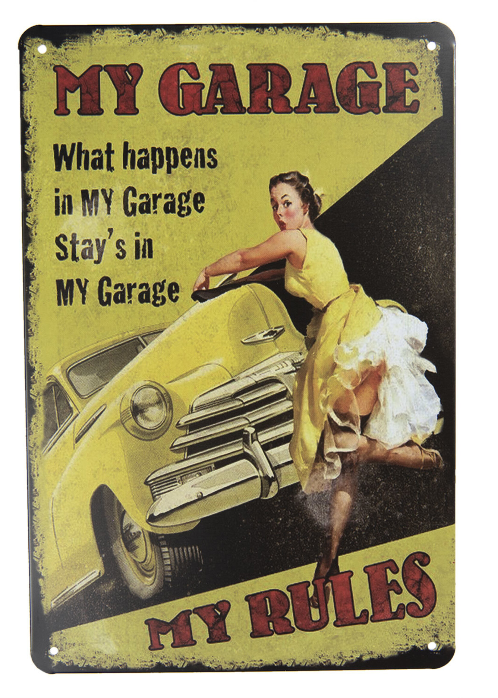 Clayre & Eef Tekstbord 20*30 cm 6Y4085