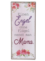 Clayre & Eef Tekstbord 15*35 cm 6Y4145