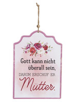 Clayre & Eef Plaque décorative 18*25 cm 6Y4153