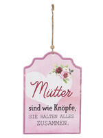 Clayre & Eef Plaque décorative 18*25 cm 6Y4154