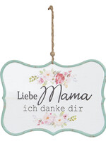 Clayre & Eef Tekstbord 25*18 cm 6Y4156