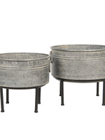 Clayre & Eef Planthouder staand (2) Ø 40*35 / Ø 35*31 cm 6Y4172