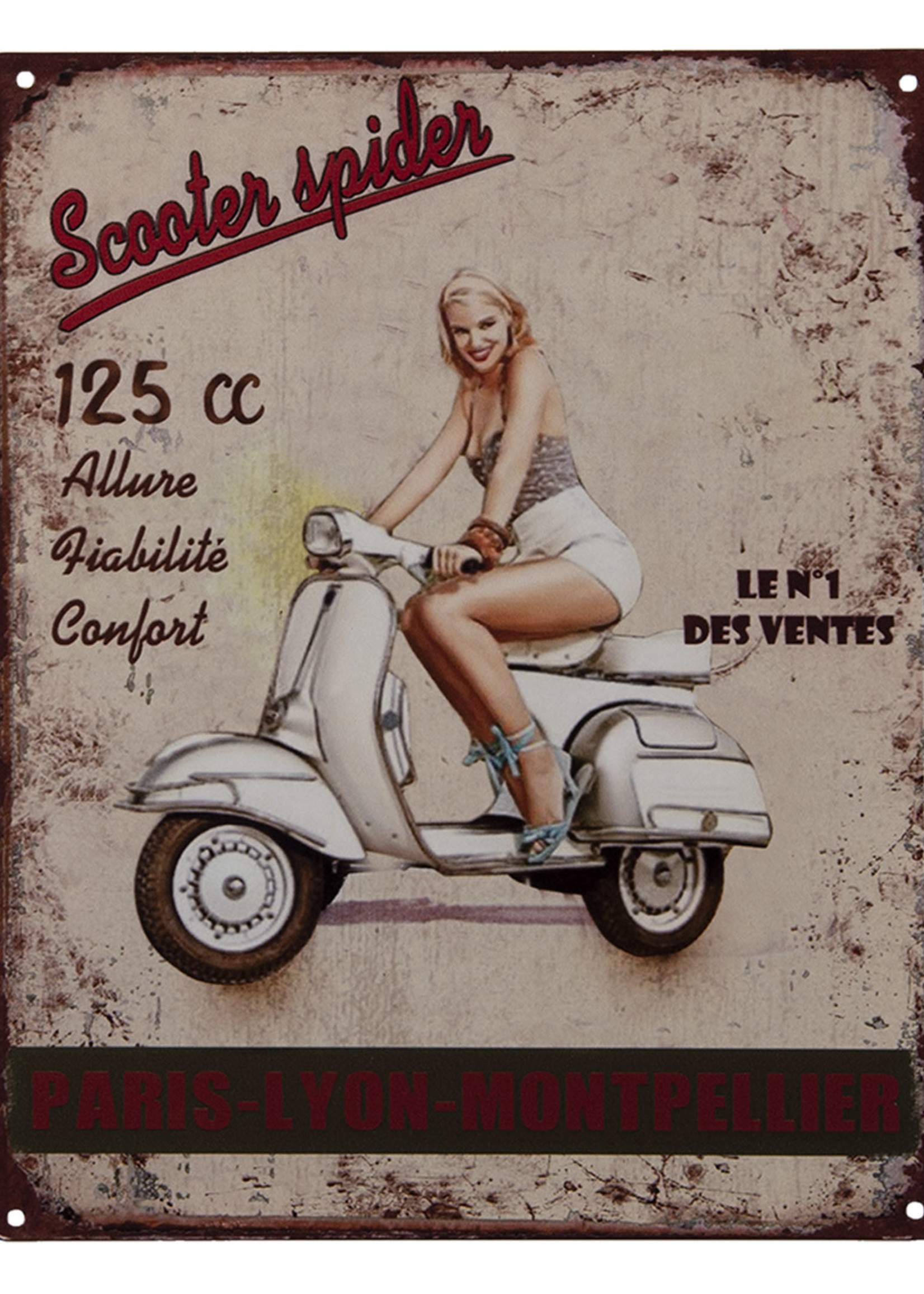 Clayre & Eef Tekstbord 25*1*20 cm 6Y4349