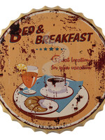 Clayre & Eef Tekstbord Ø 50*4 cm 6Y4403