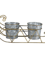 Clayre & Eef Porte plantes traîneau 36*14*17 cm 6Y4446
