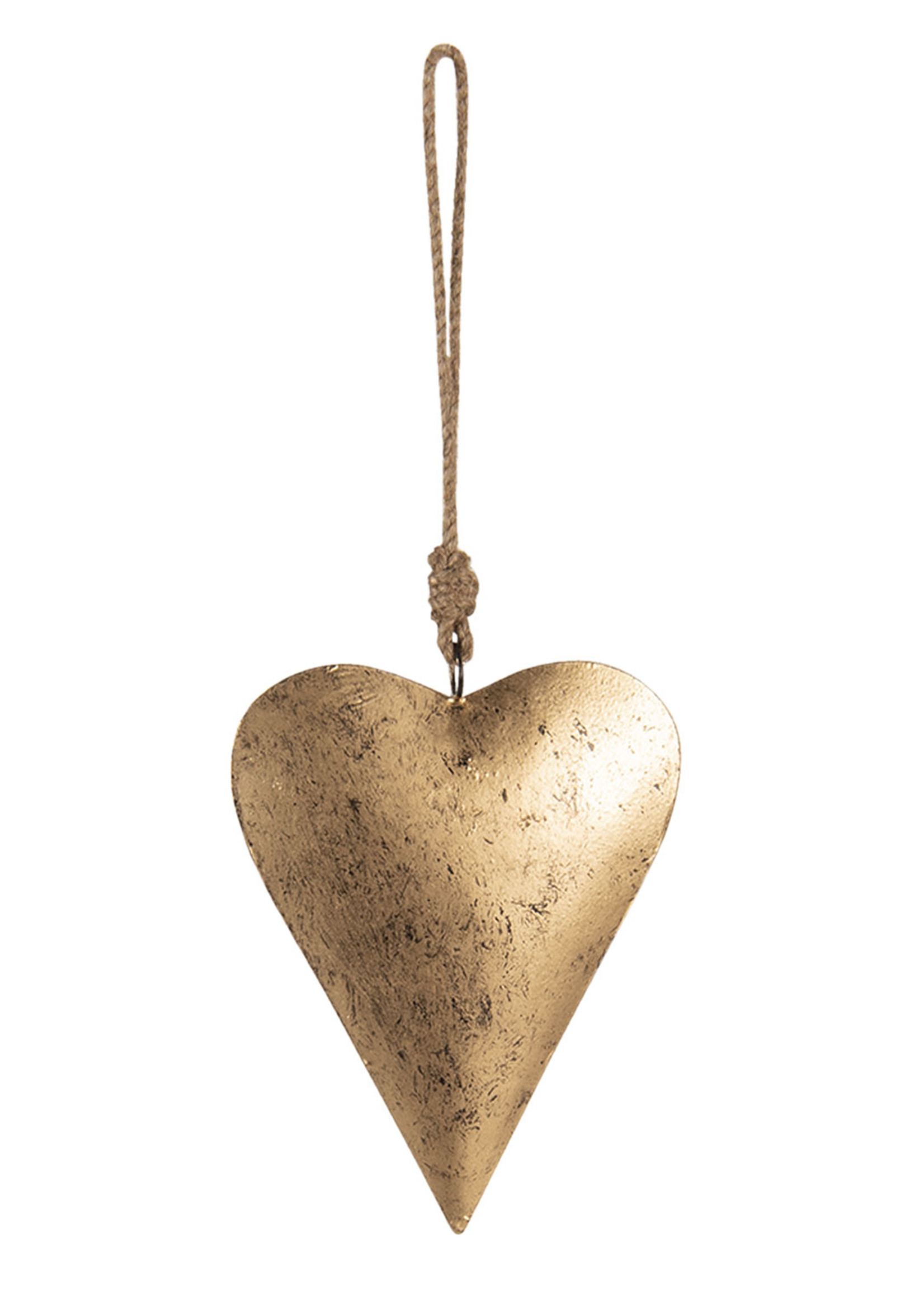 Clayre & Eef Decoratie hanger hart 15*2*15 cm 6Y4501