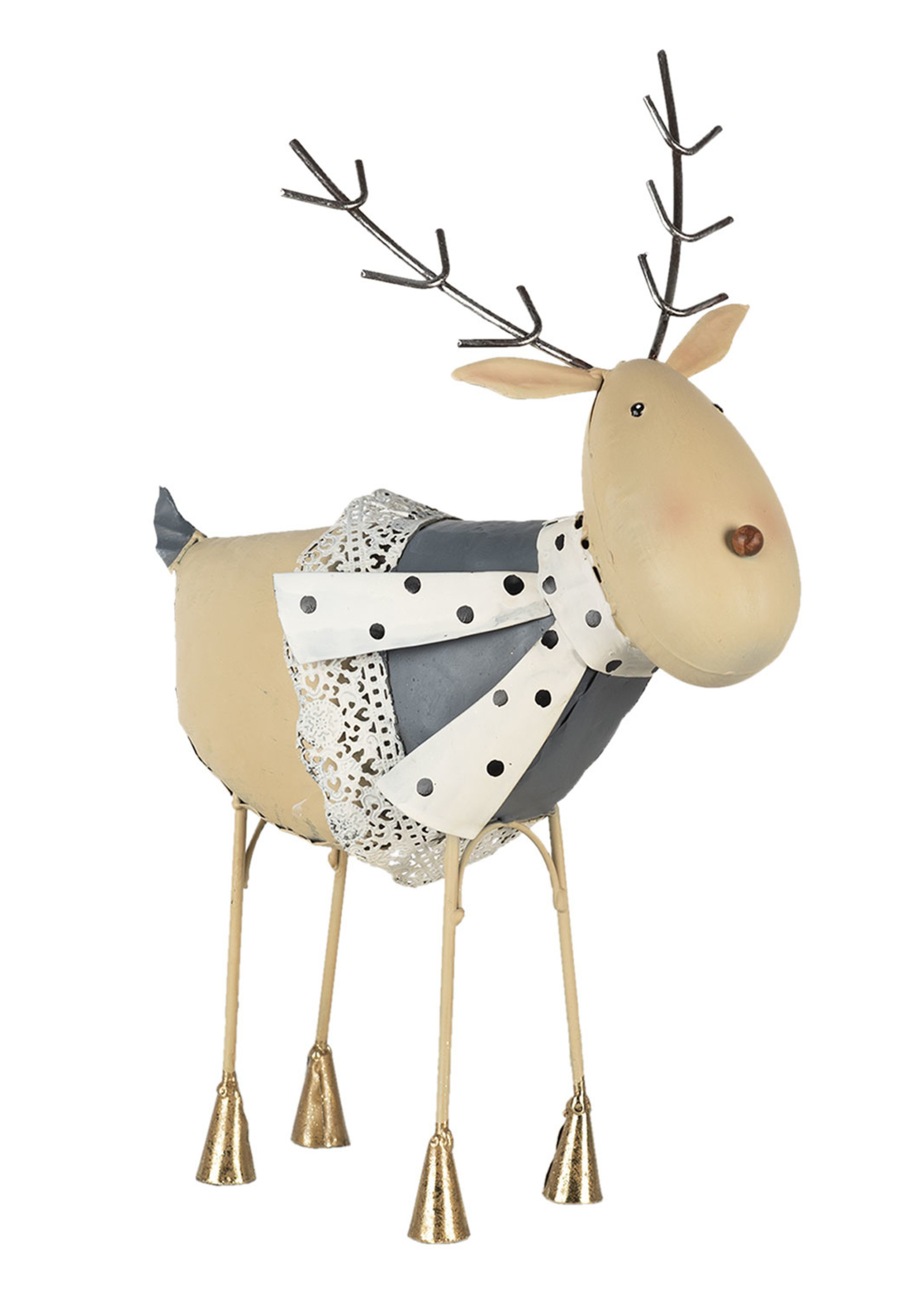 Clayre & Eef Decoratie rendier 30*20*46 cm 6Y4595