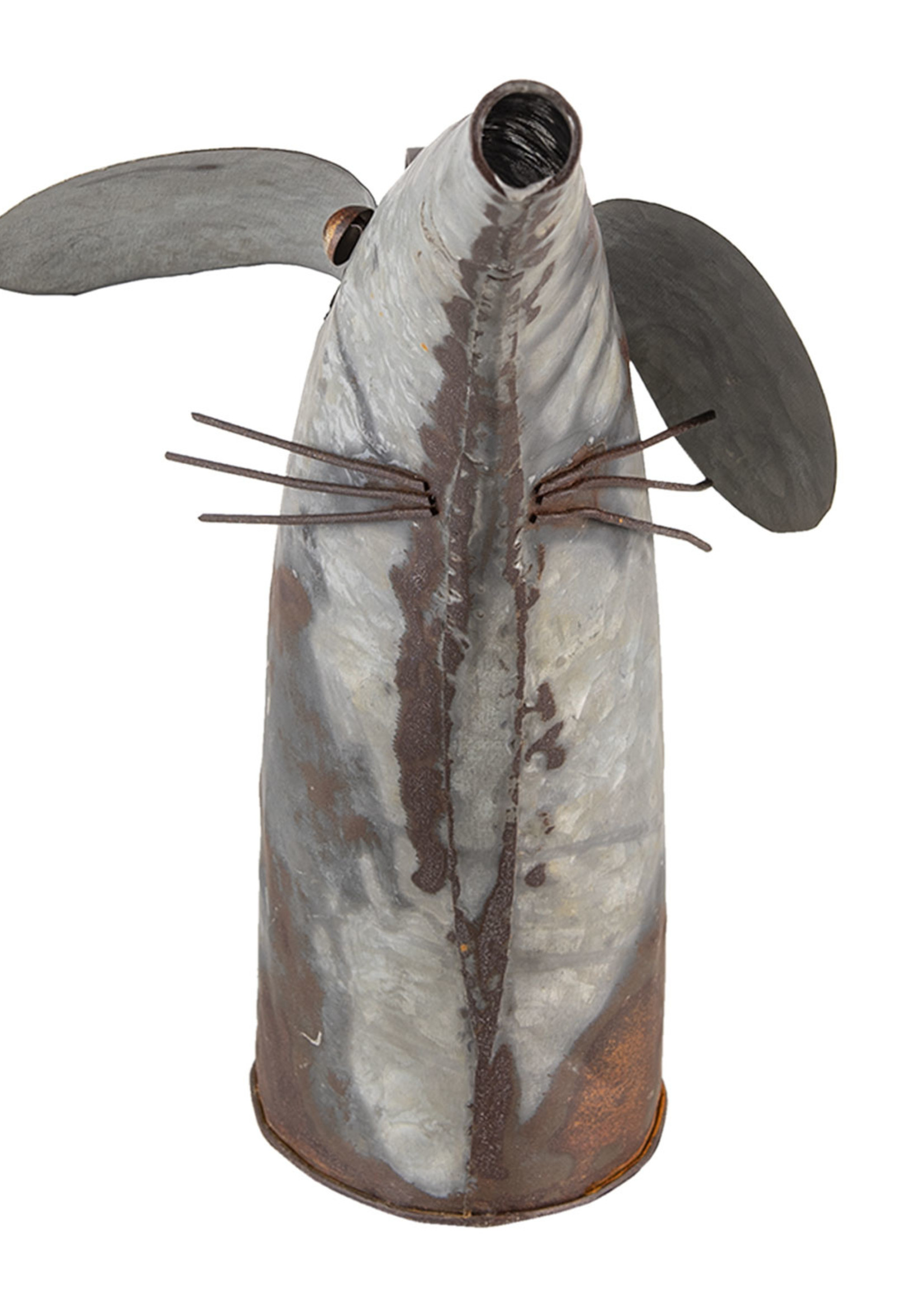 Clayre & Eef Décoration arrosoir souris 40*15*30 cm 6Y4601