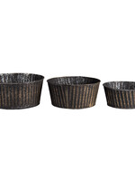 Clayre & Eef Porte plantes Ø 24*11 / Ø 21*10 / Ø 19*8 cm (set 3) 6Y4625