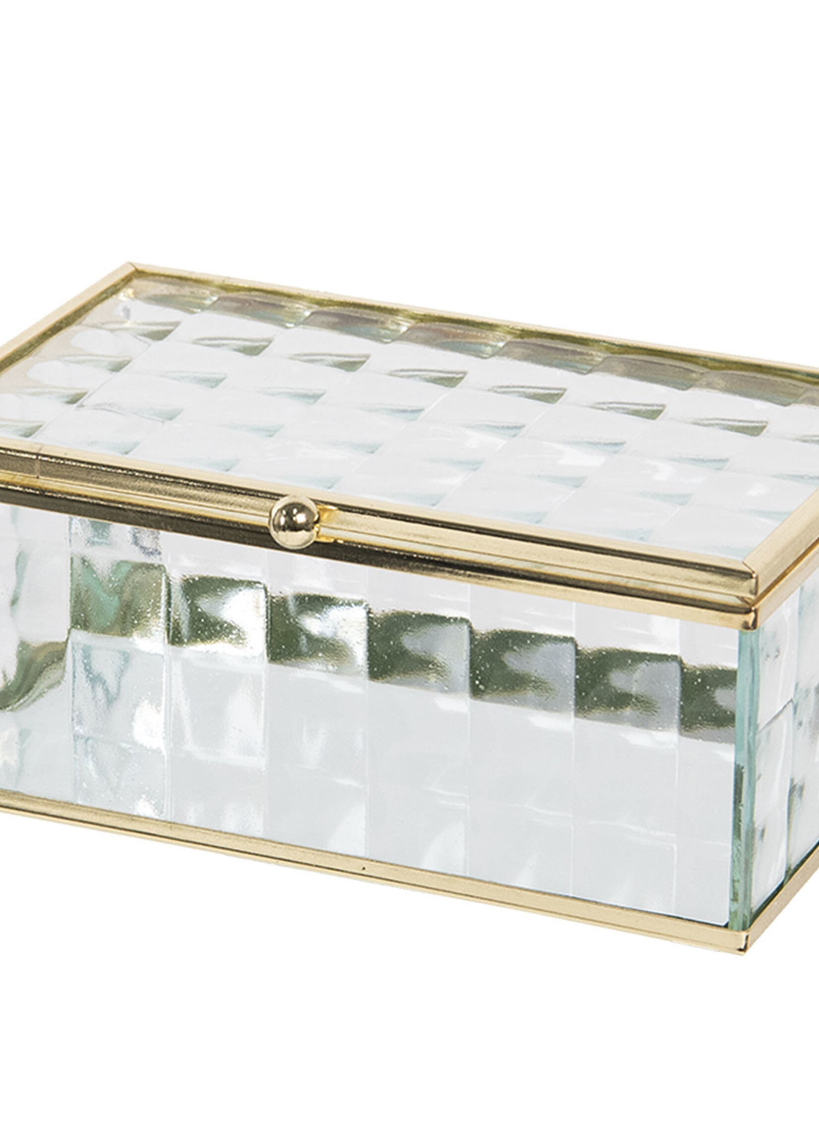 Clayre & Eef Coffret à bijoux 14*8*6 cm CC6GL0018S