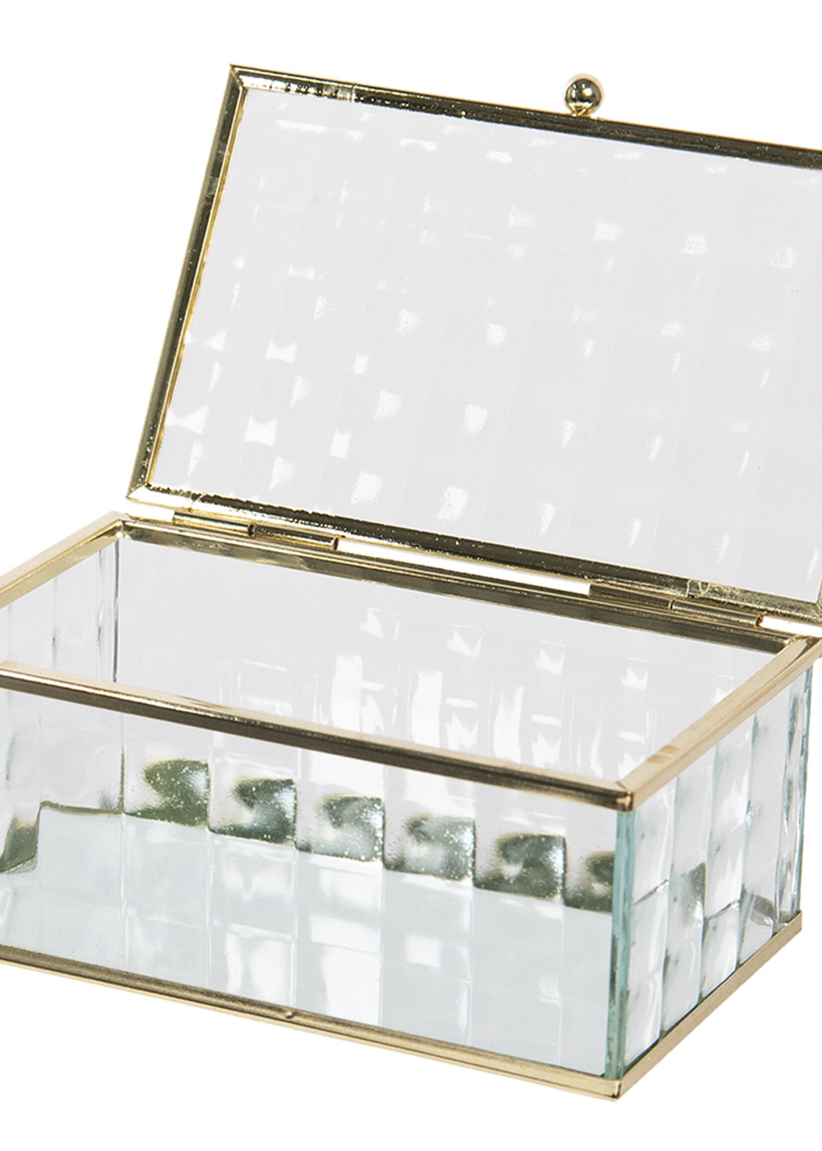 Clayre & Eef Coffret à bijoux 14*8*6 cm CC6GL0018S