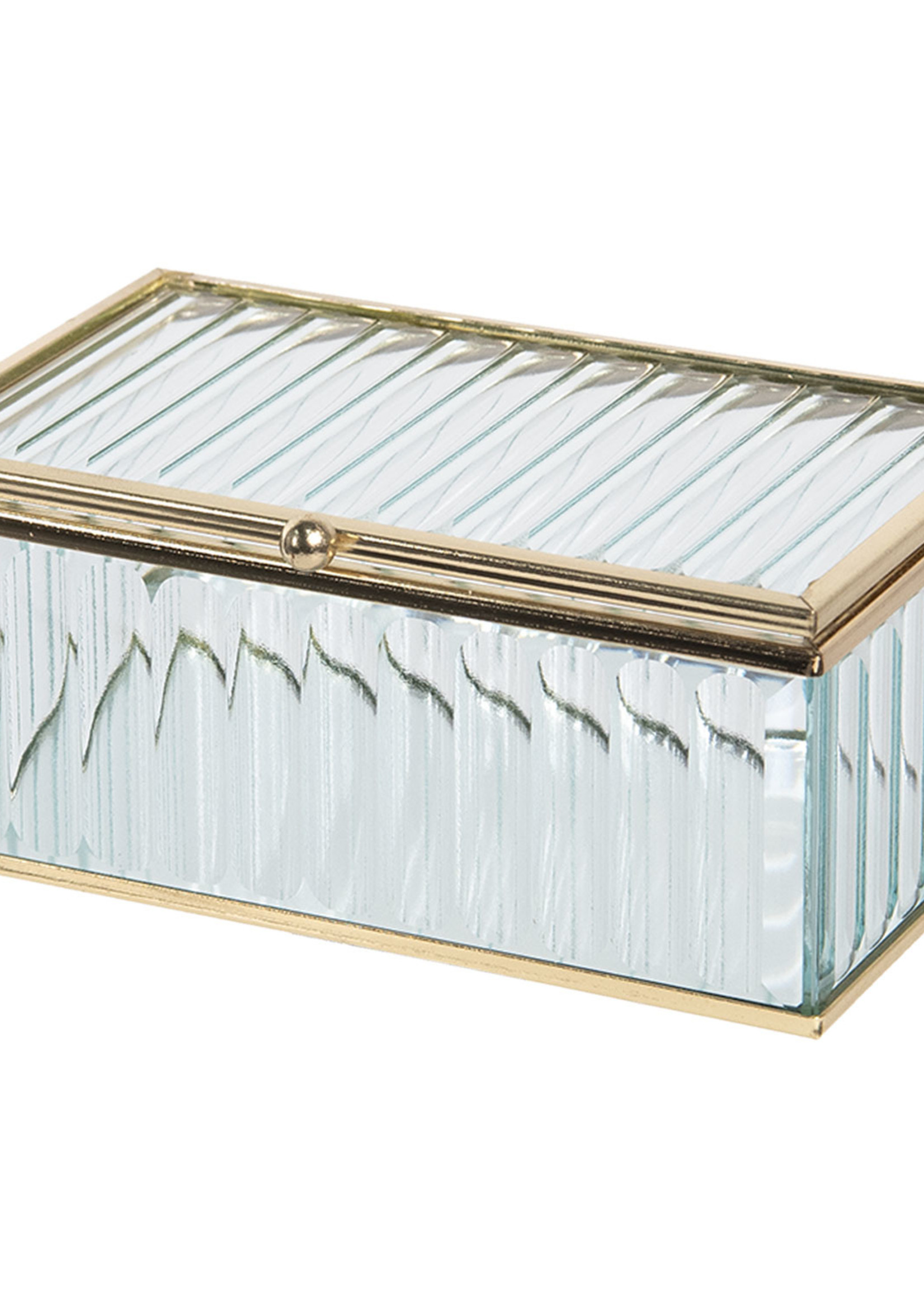 Clayre & Eef Coffret à bijoux 14*8*6 cm CC6GL0019S