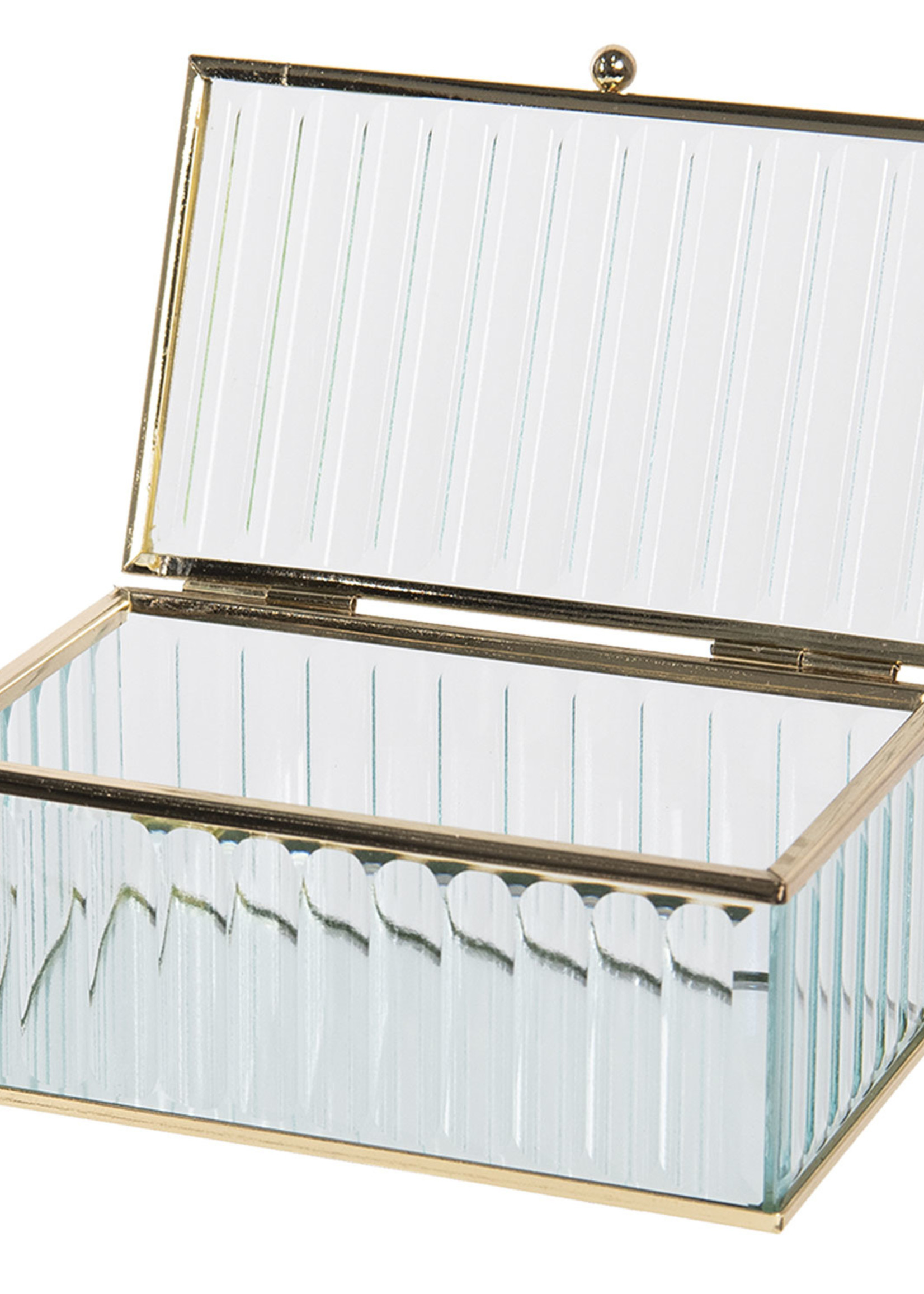 Clayre & Eef Coffret à bijoux 14*8*6 cm CC6GL0019S