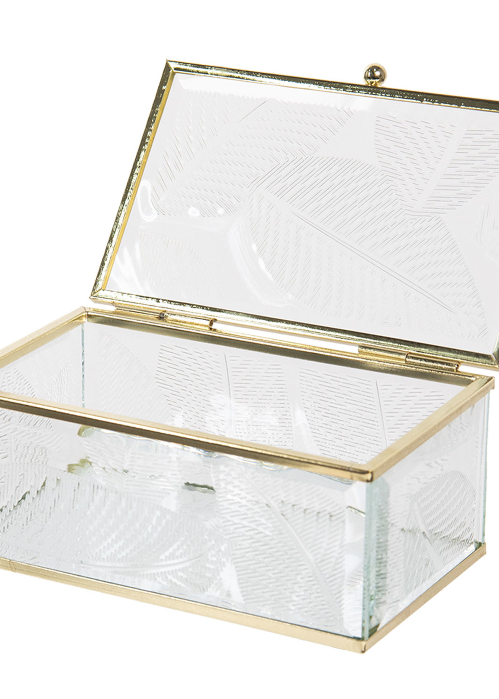 Clayre & Eef Coffret à bijoux 14*8*6 cm CC6GL0020S