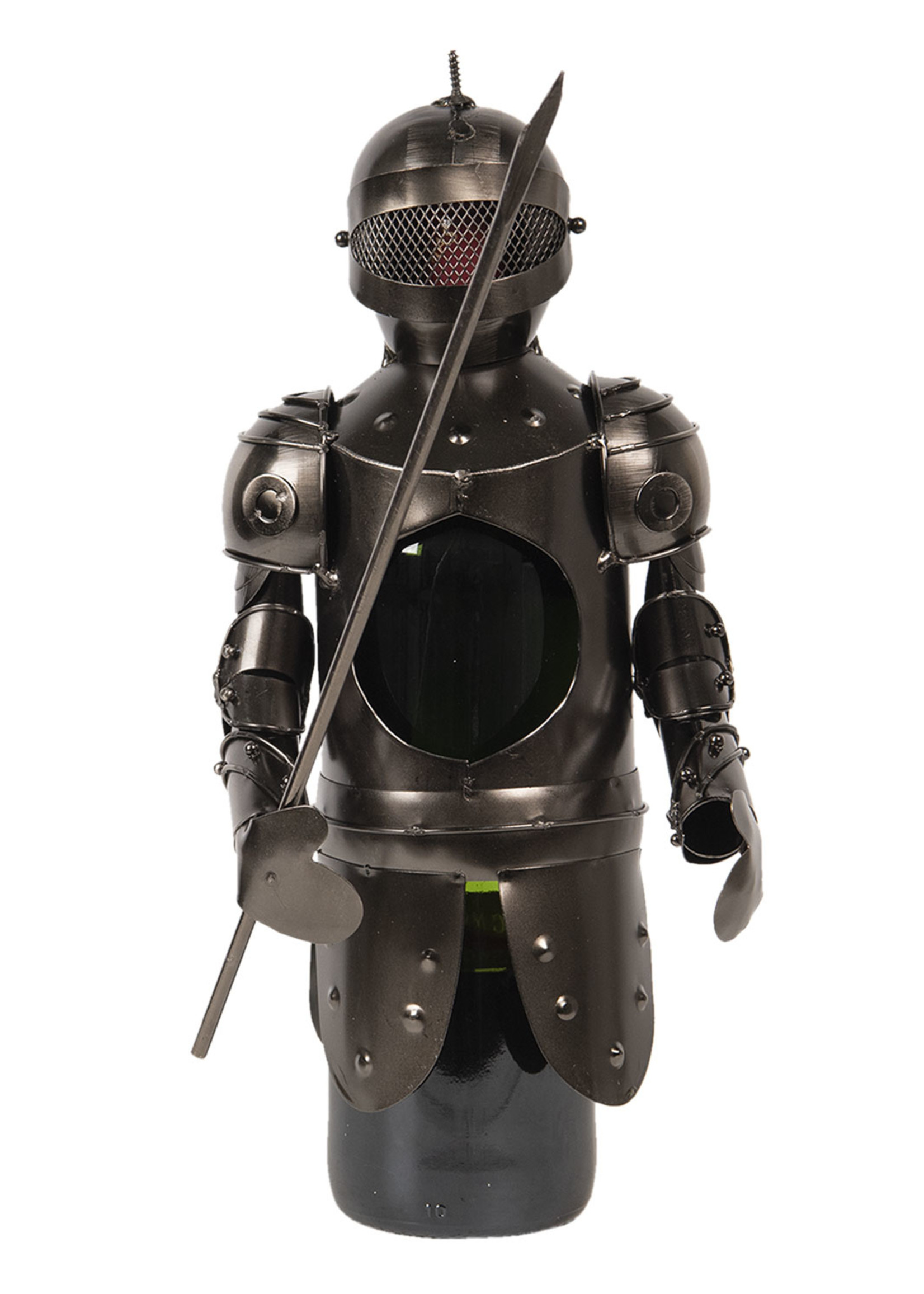 Clayre & Eef Porte-bouteille chevalier 10*10*22 cm CC6Y0023