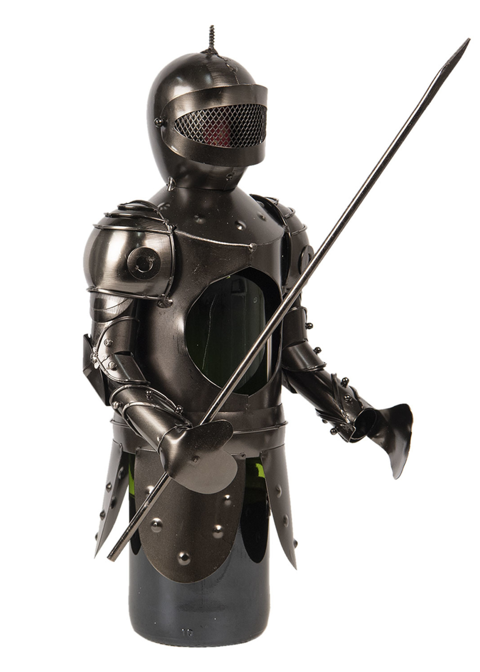 Clayre & Eef Porte-bouteille chevalier 10*10*22 cm CC6Y0023