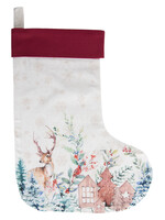 Clayre & Eef Decoratie kerstsok 30*40 cm DCH203