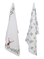 Clayre & Eef Set de 2 torchons de cuisine 50*70 cm HCH42SET