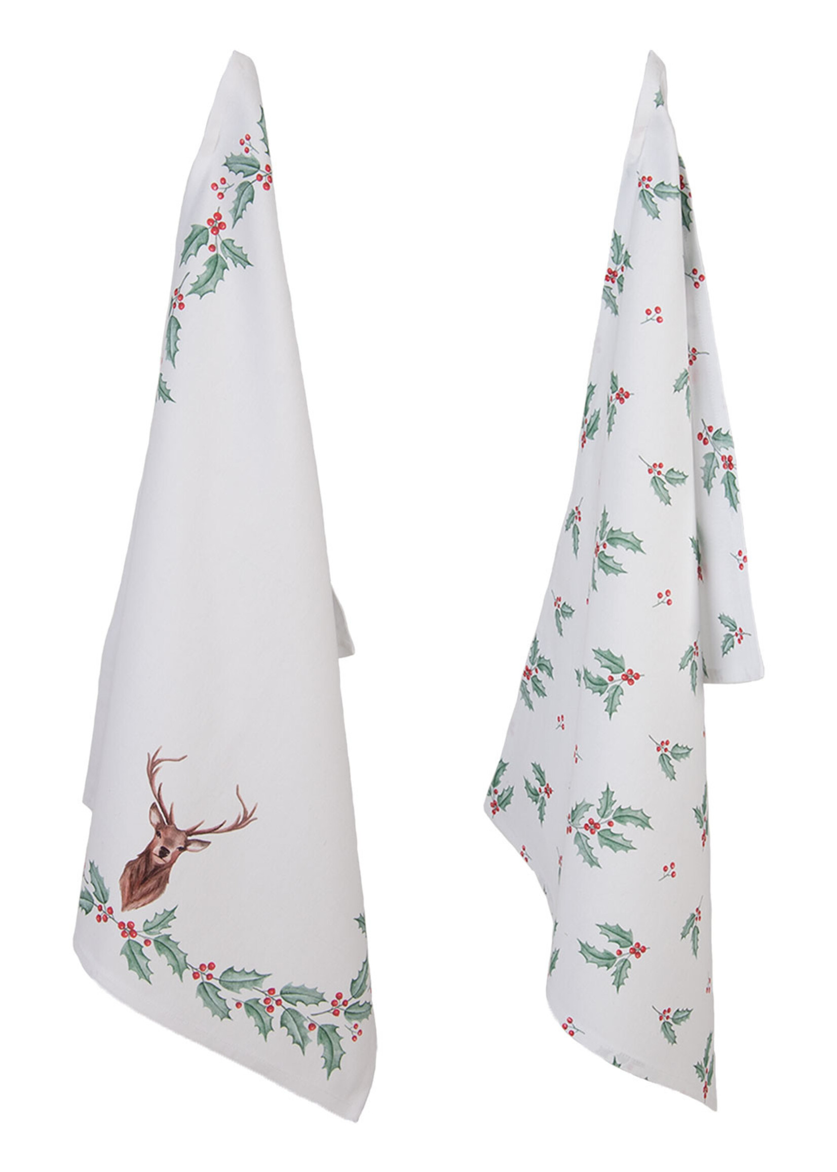 Clayre & Eef Set van 2 keukendoeken 50*70 cm HCH42SET