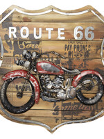 Clayre & Eef Wanddecoratie Motor 60*6*60 cm JJWA00011