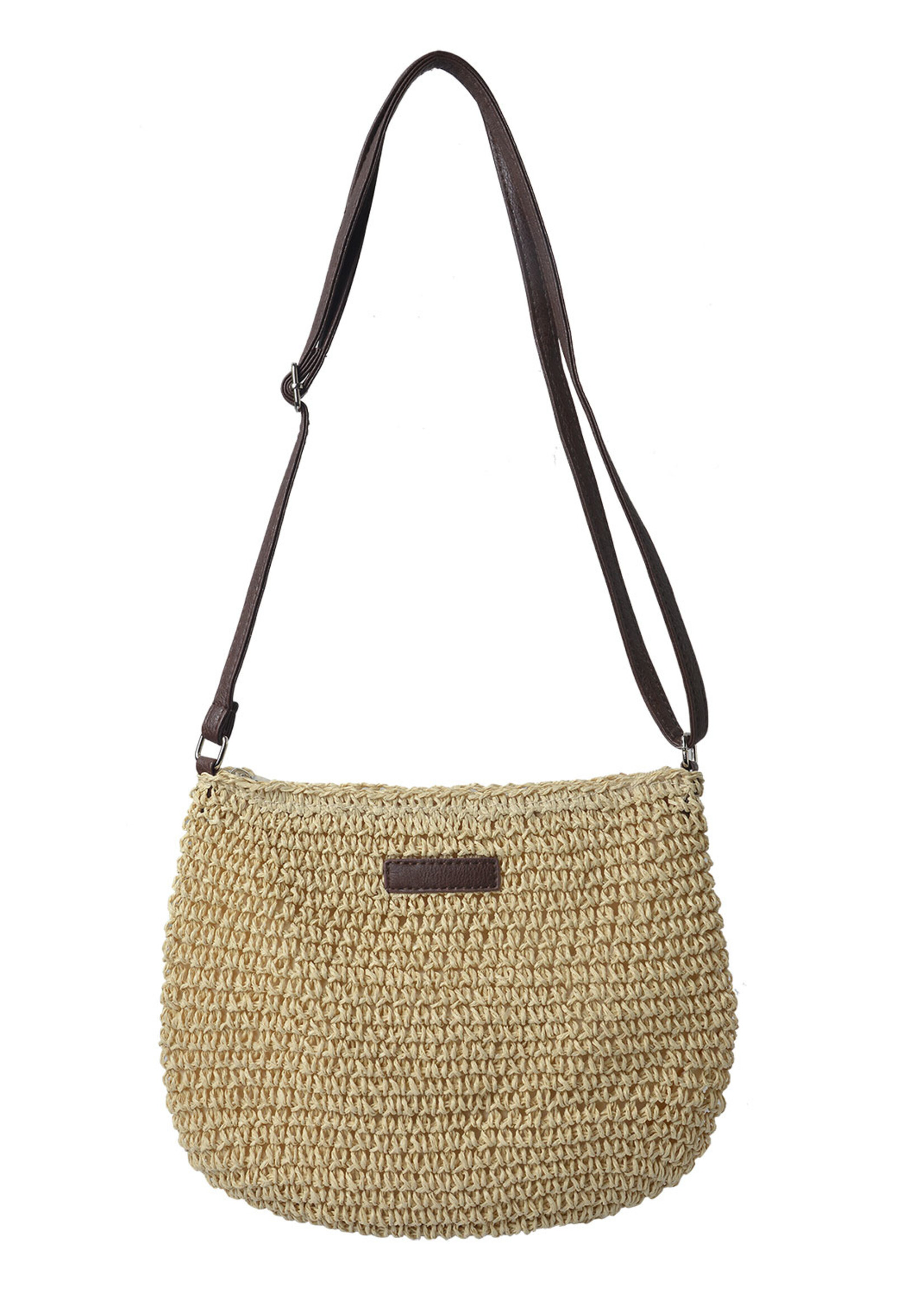 Clayre & Eef Tas 25*20 cm natuur JZBG0236