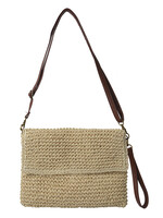 Clayre & Eef Tas 30*20 cm wit JZBG0238