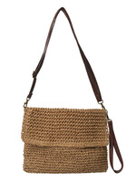 Clayre & Eef Tas 30*20 cm bruin JZBG0239