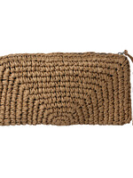 Clayre & Eef Tas 28*16 cm bruin JZBG0240