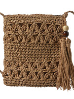 Clayre & Eef Tas 18*22 cm bruin JZBG0245CH