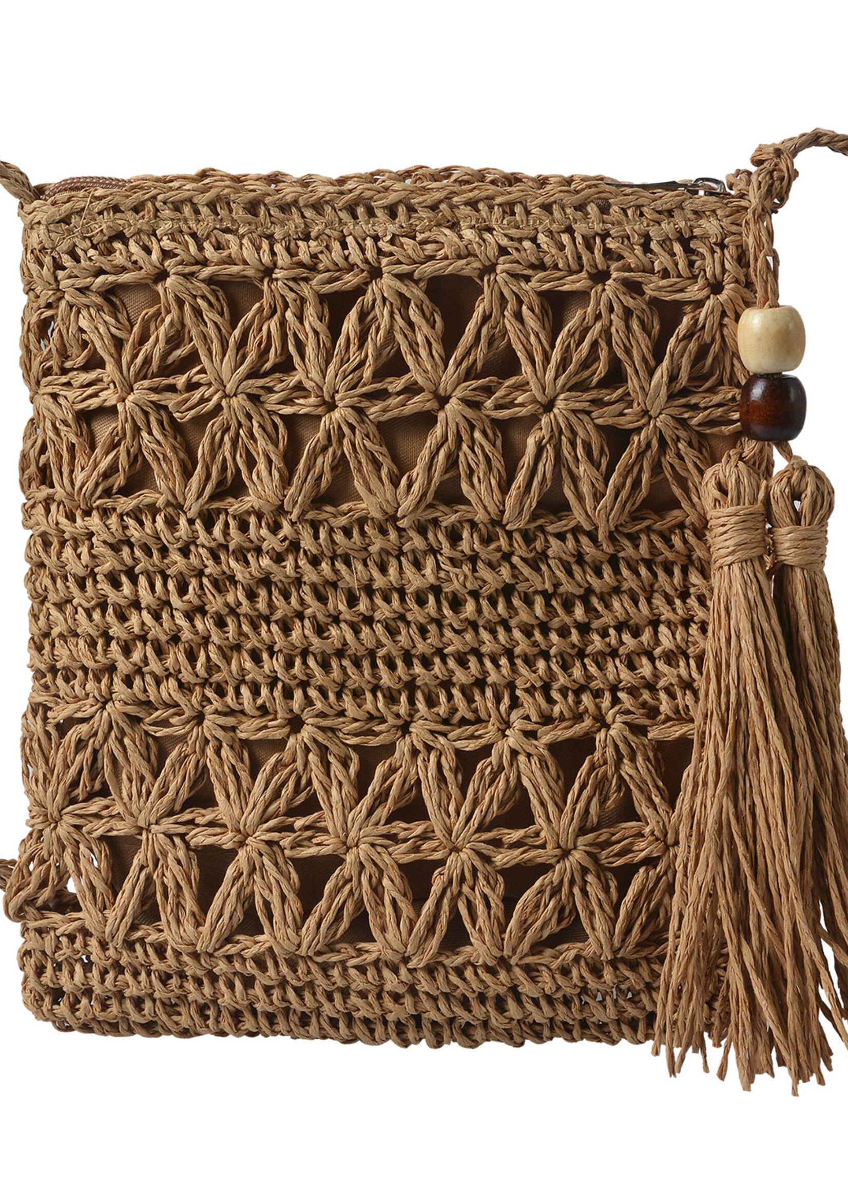 Clayre & Eef Sac 18*22 cm brun JZBG0245CH