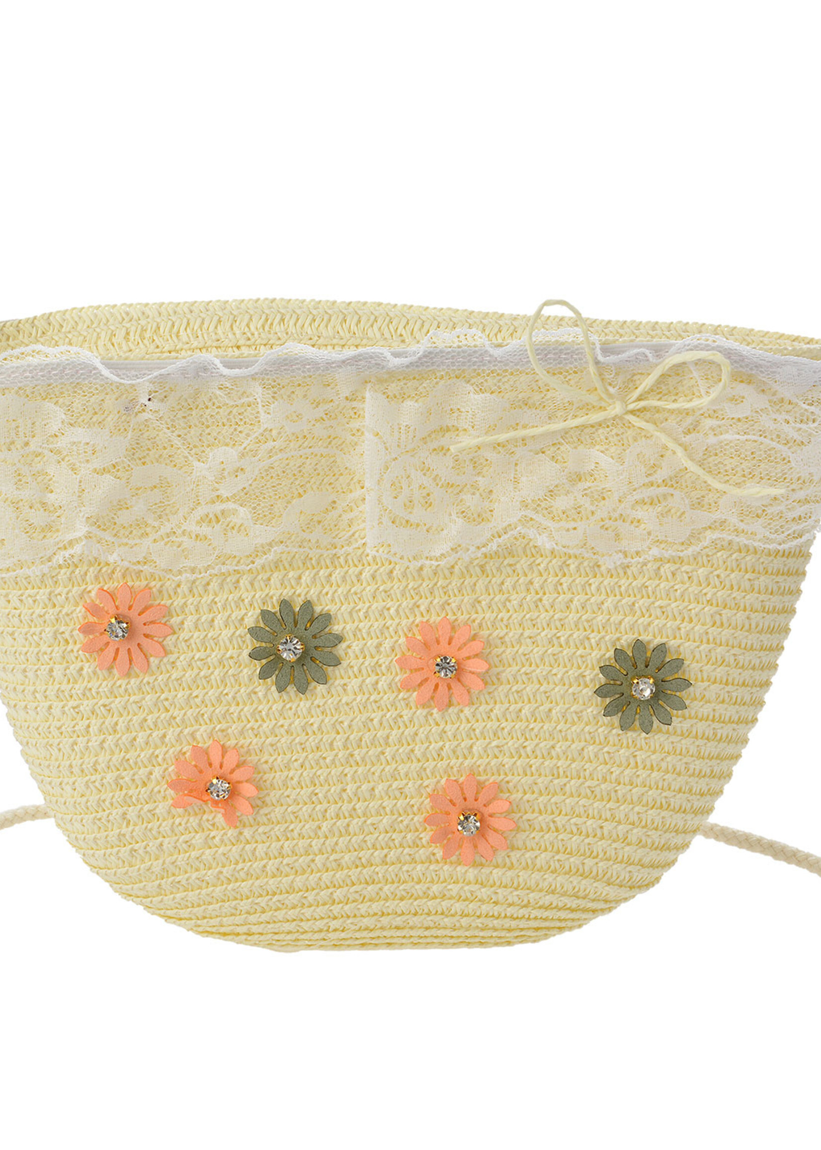 Clayre & Eef Tas 22*15 cm creme JZBG0246