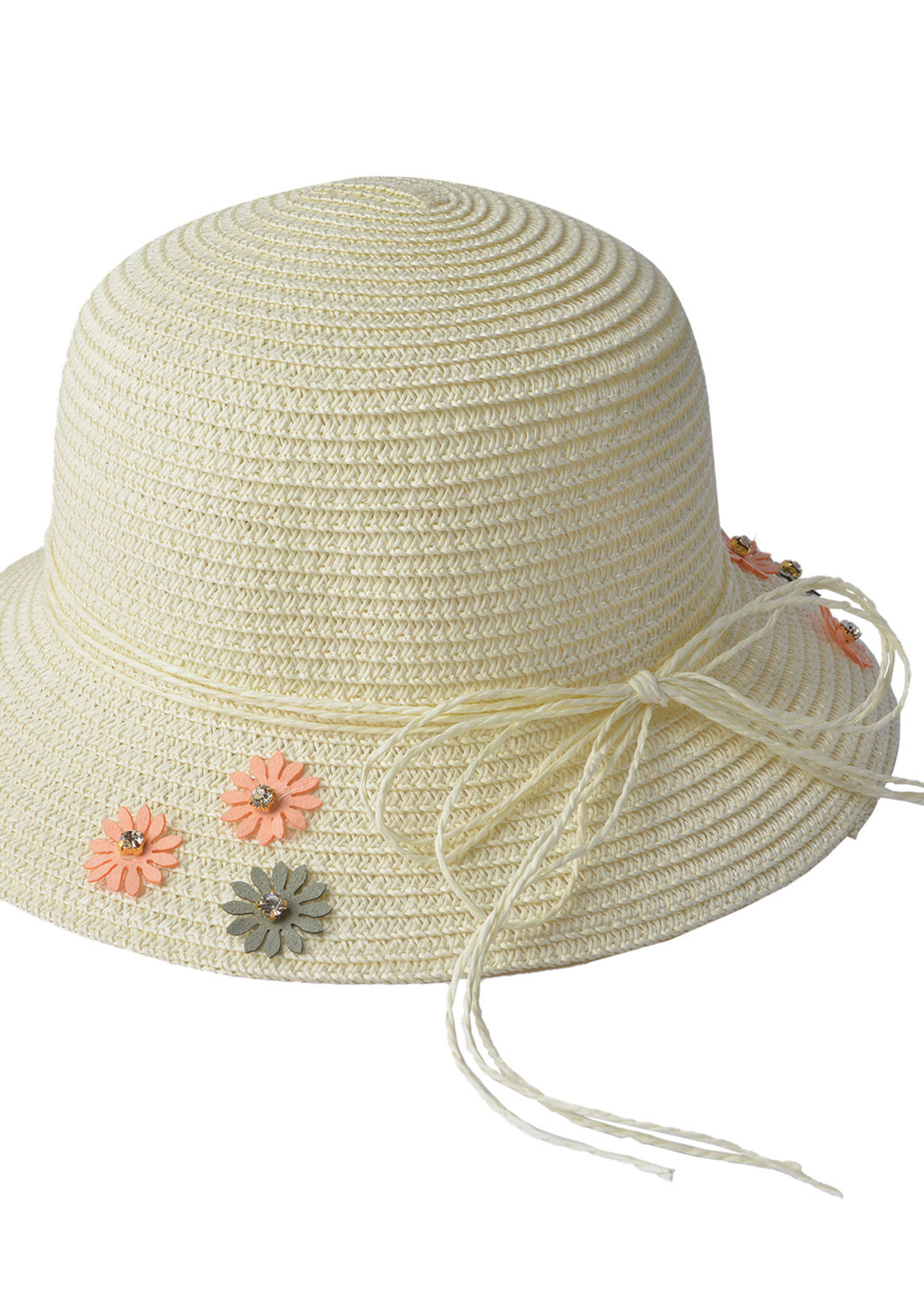 Clayre & Eef Chapeau enfant 52 cm creme JZCHA0010