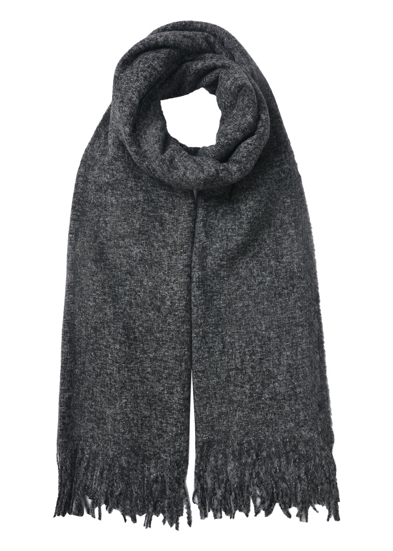 Clayre & Eef Écharpe 68*180 cm gris JZSC0489