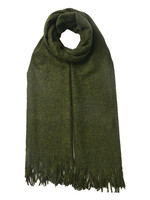 Clayre & Eef Écharpe 68*180 cm vert JZSC0492