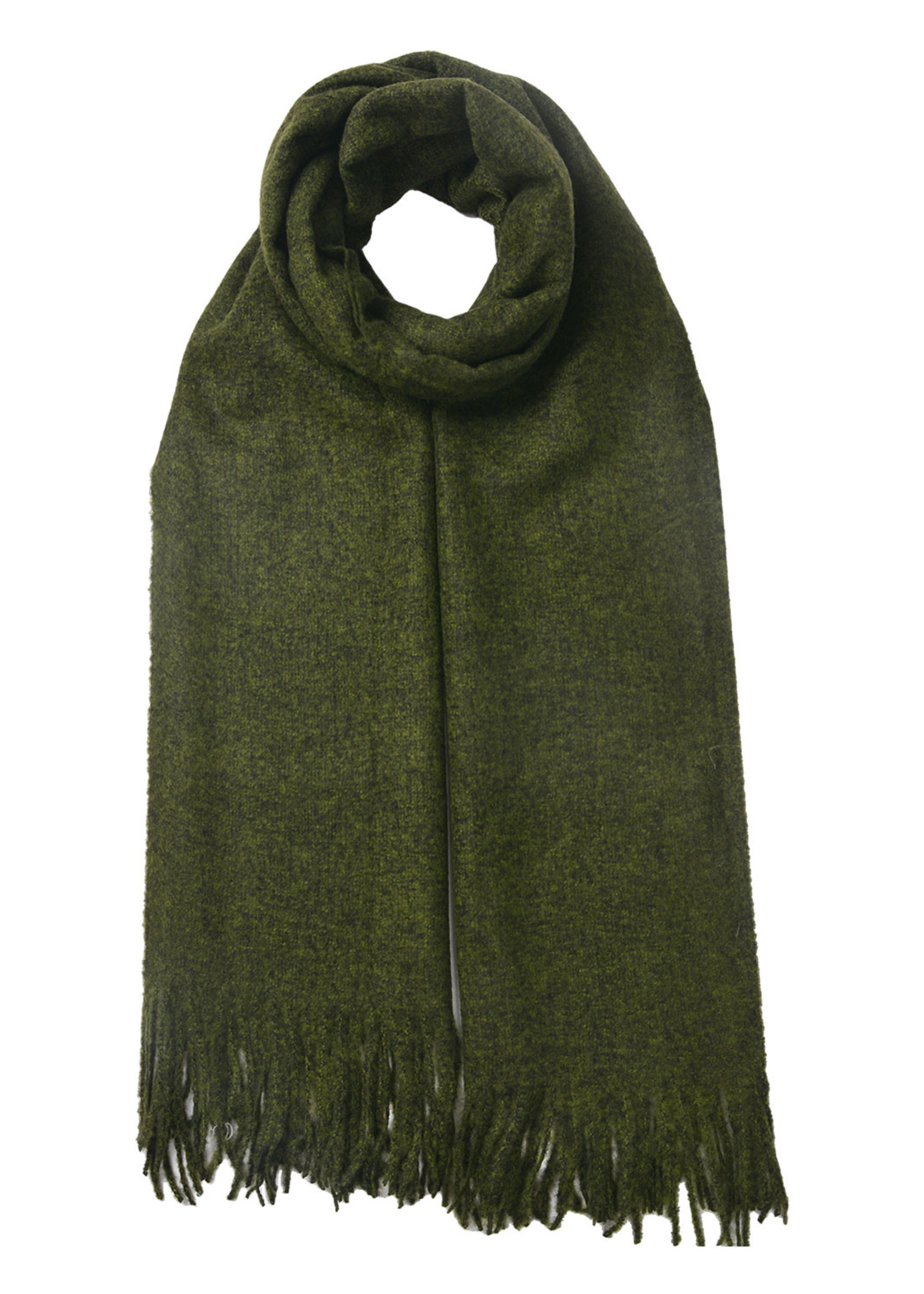 Clayre & Eef Sjaal 68*180 cm groen JZSC0492