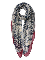 Clayre & Eef Sjaal 80*180 cm rood JZSC0501BU