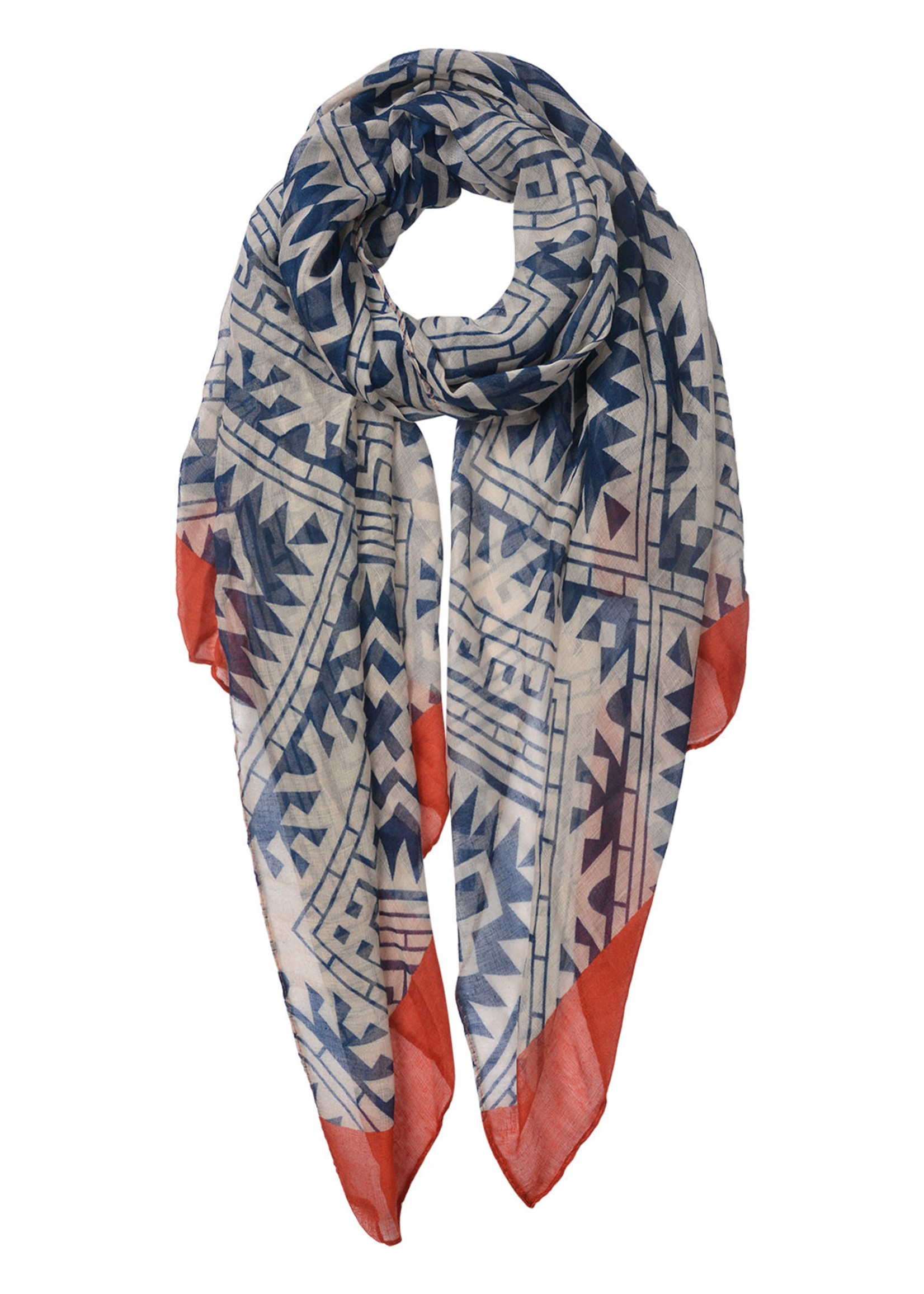 Clayre & Eef Sjaal 80*180 cm rood JZSC0501R