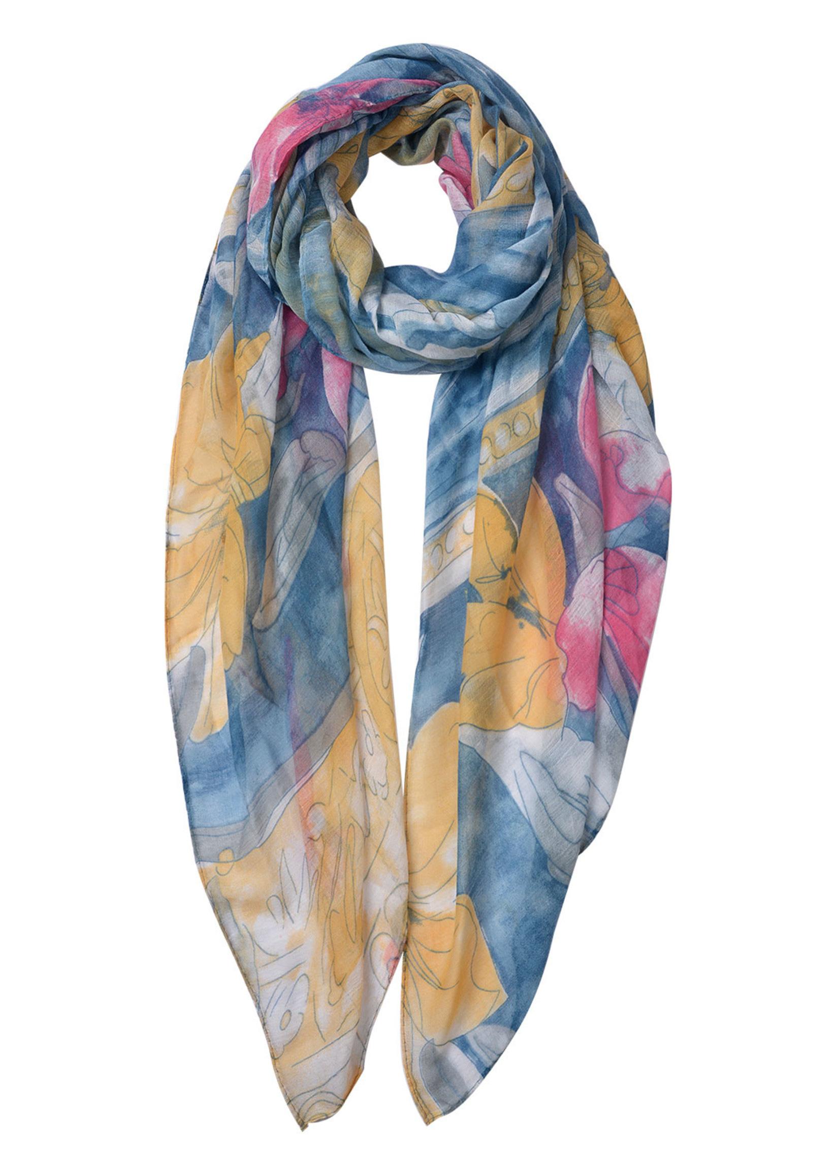 Clayre & Eef Écharpe 80*180 cm gris JZSC0508G