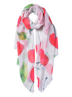 Clayre & Eef Sjaal 70*180 cm meerkleurig JZSC0511