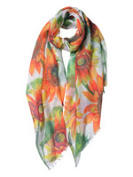 Clayre & Eef Sjaal 70*180 cm meerkleurig JZSC0513