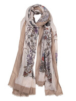 Clayre & Eef Écharpe 85*180 cm kaki JZSC0519KH