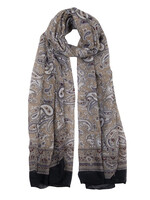 Clayre & Eef Sjaal 80*180 cm blauw JZSC0520BL