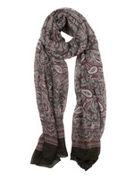 Clayre & Eef Écharpe 80*180 cm vert JZSC0520GR